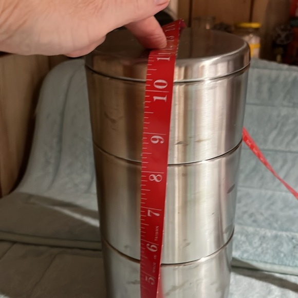 Stainless stacking canister - Picture 3 of 8